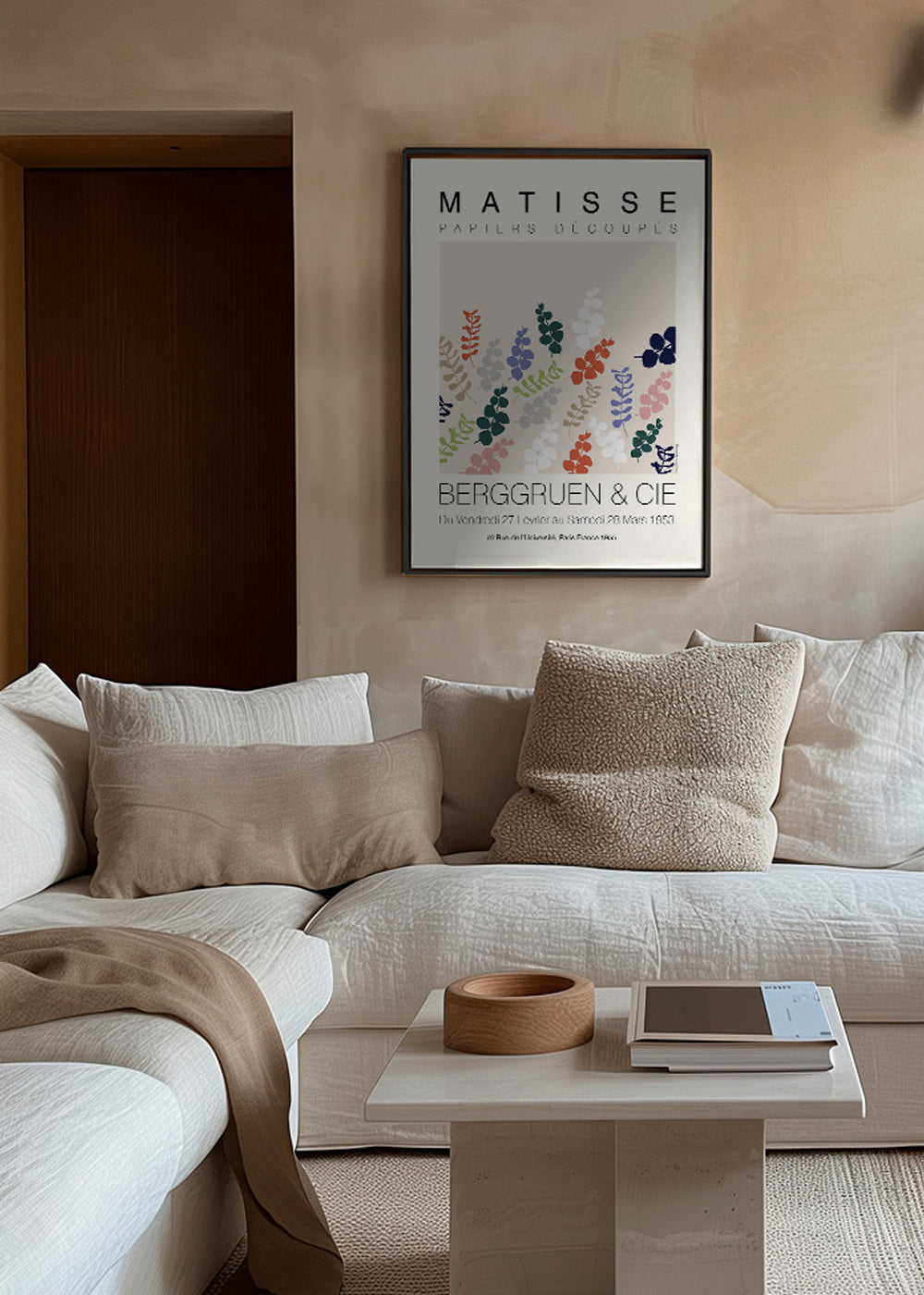 Botanický plakát Matisse vystřihované listy
