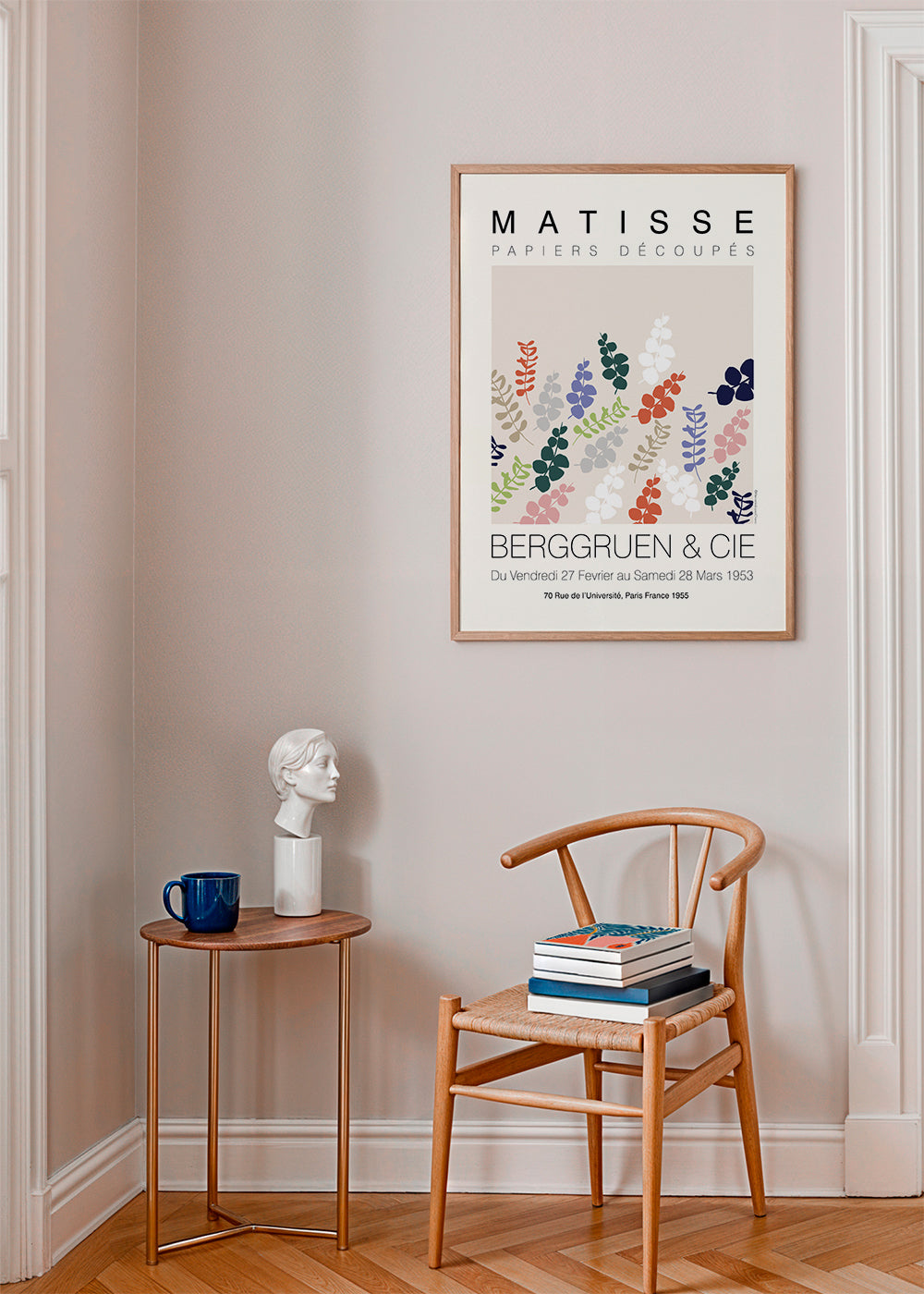 Botanický plakát Matisse vystřihované listy