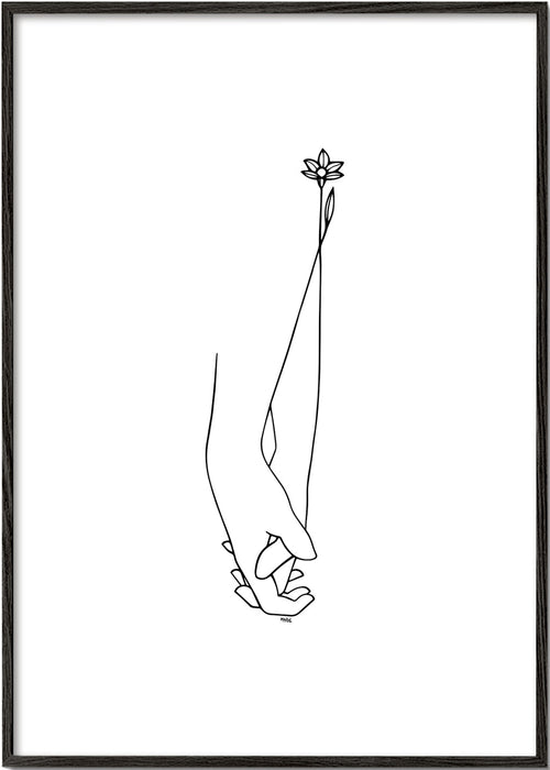 Minimalistická lineární ilustrace rukou