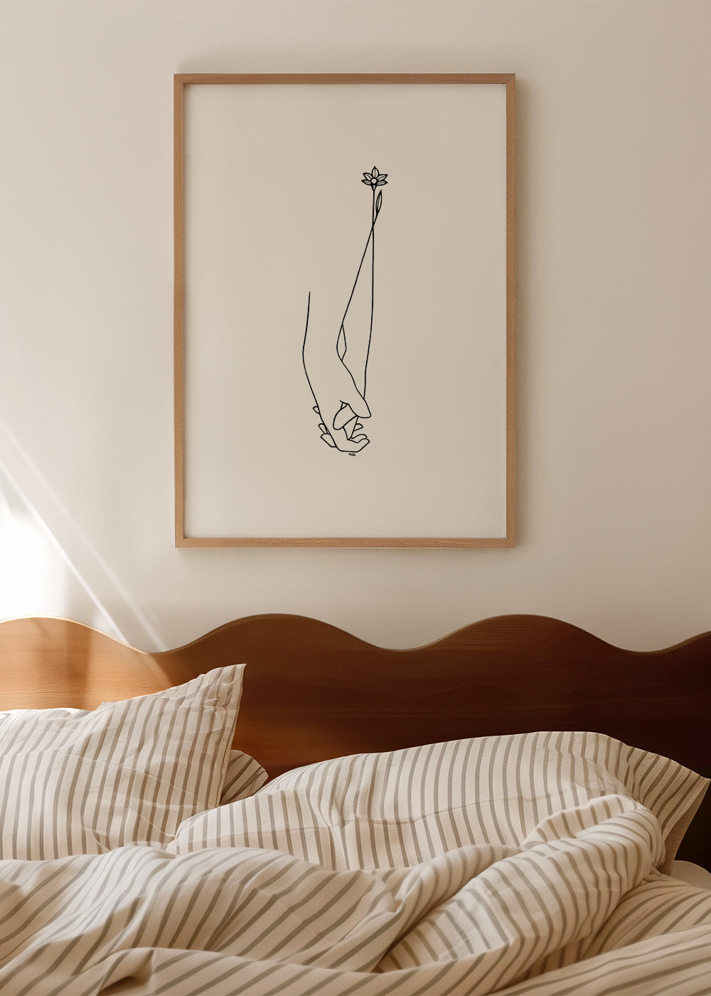 Minimalistická lineární ilustrace rukou