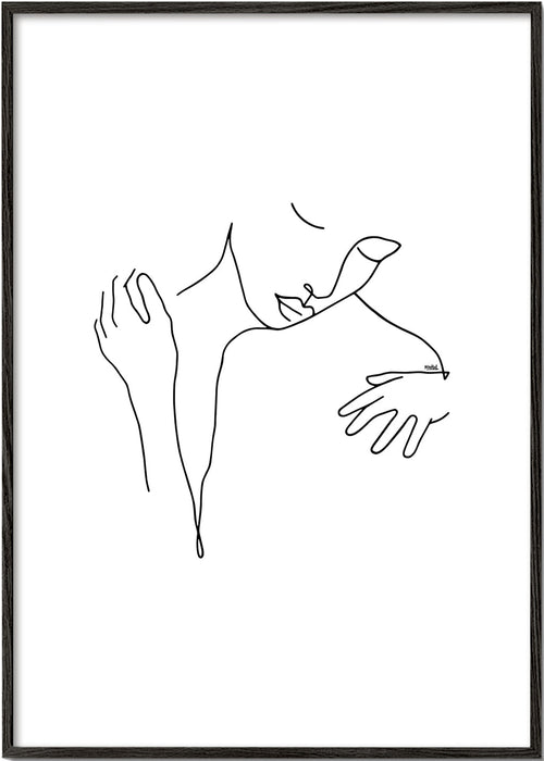 Kresba linkou objetí minimal