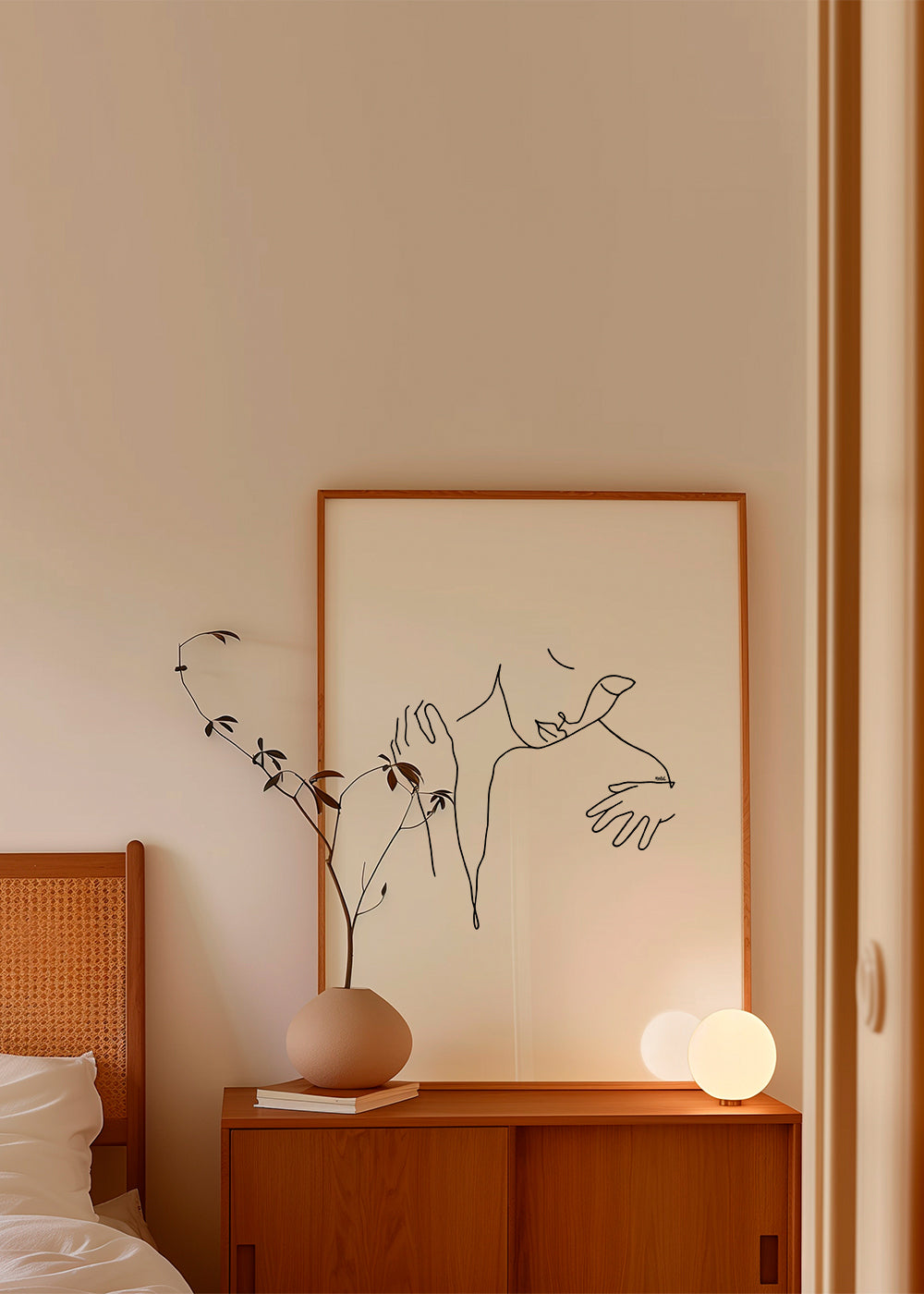 Kresba linkou objetí minimal