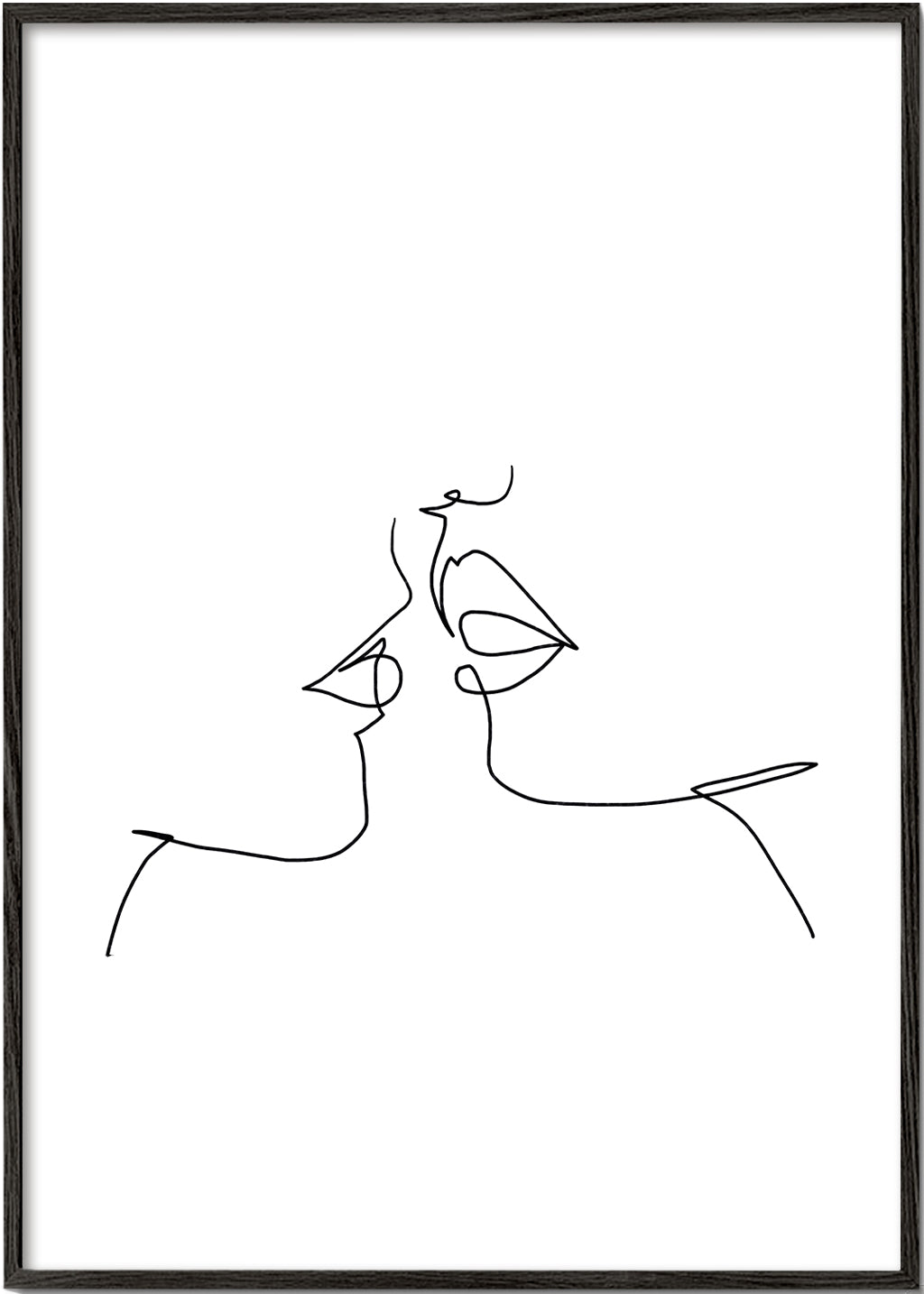 Ilustrace polibku jednou čarou