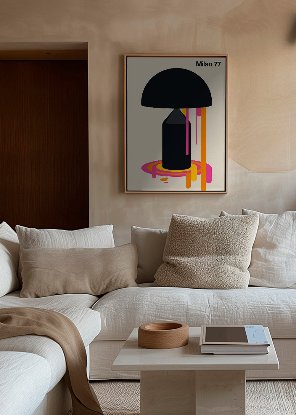 Geometrická ilustrace Milan 77