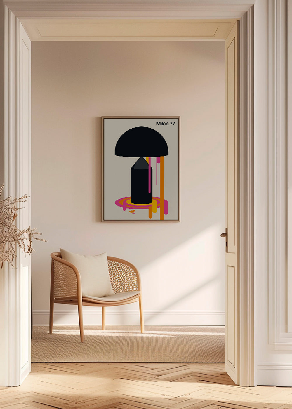 Geometrická ilustrace Milan 77