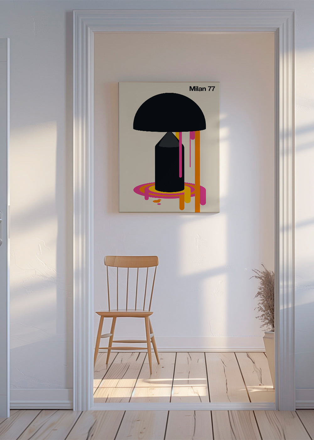 Geometrická ilustrace Milan 77