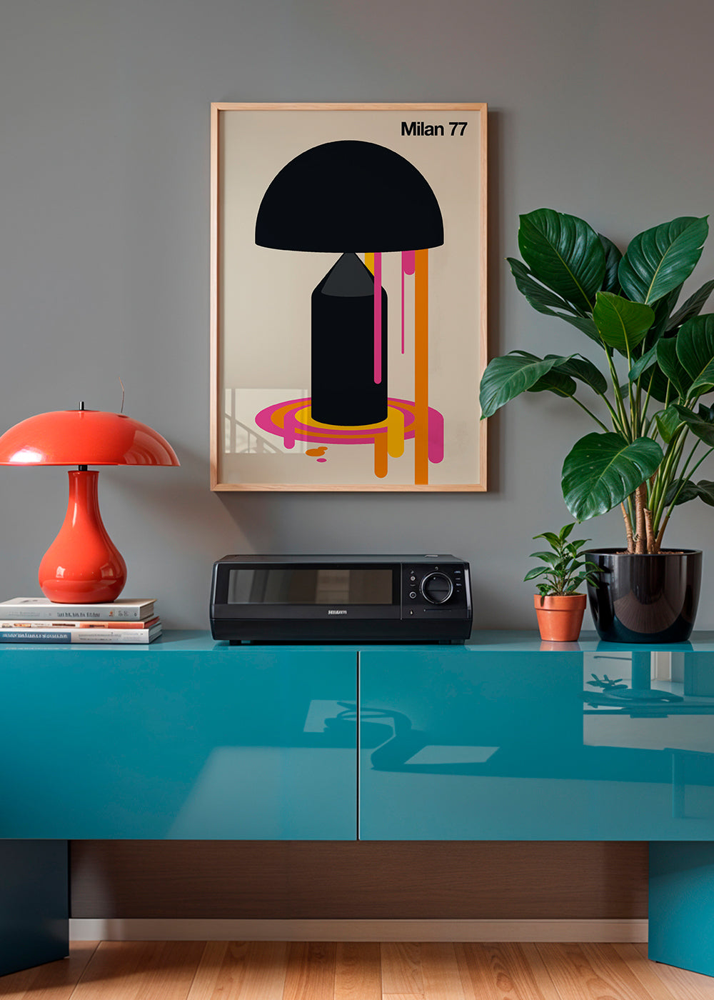 Geometrická ilustrace Milan 77