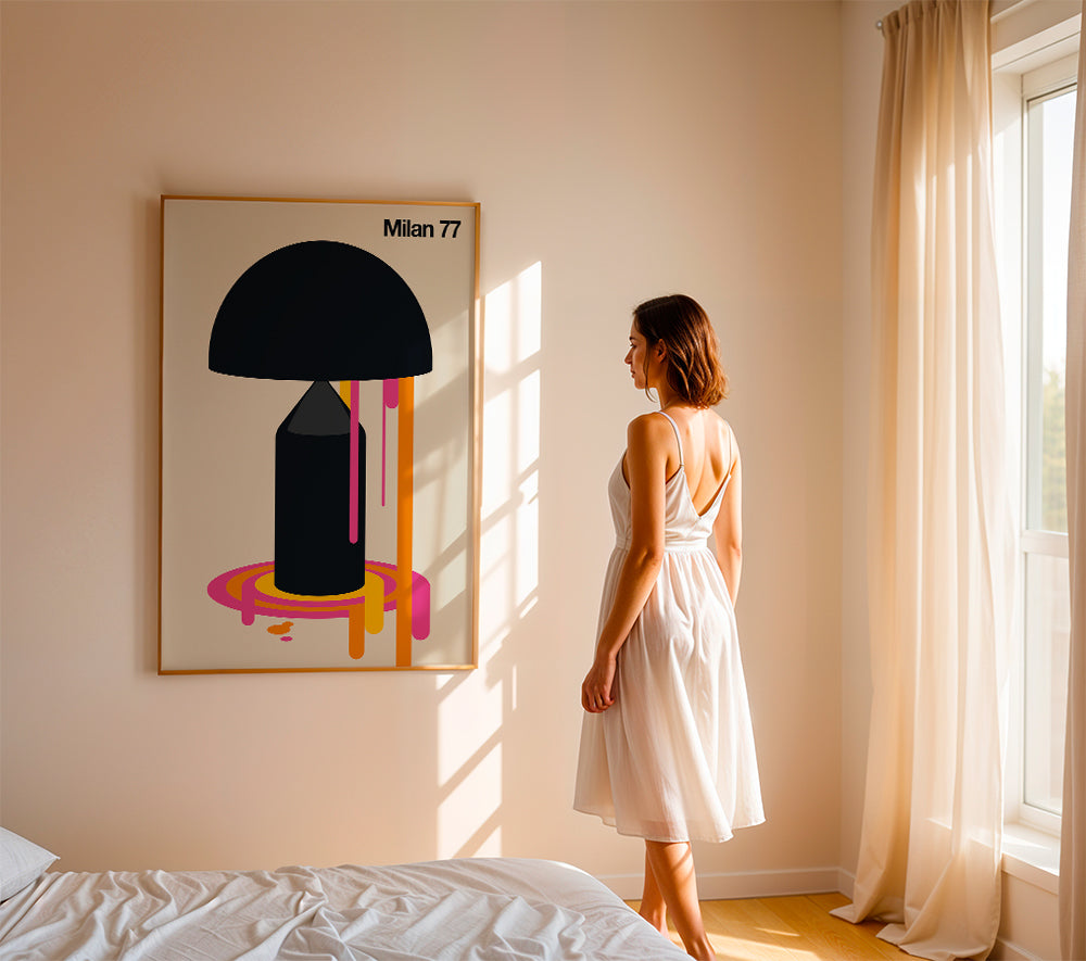 Geometrická ilustrace Milan 77