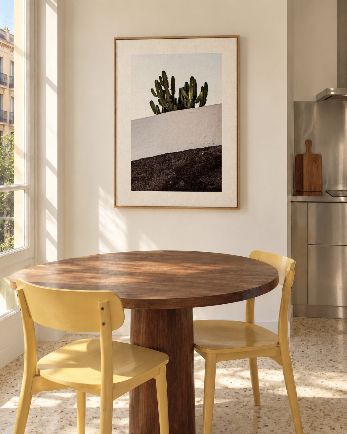 Lanzarote II - Framed canvas in an interior