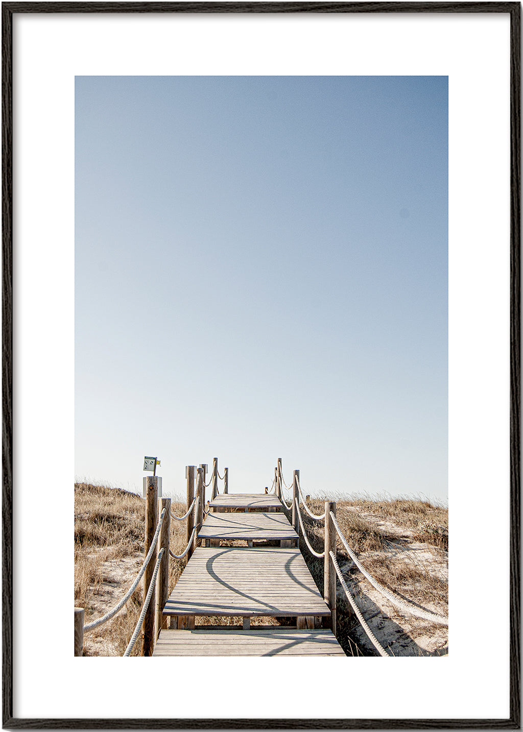 Krajinářský obraz s dřevěným molem