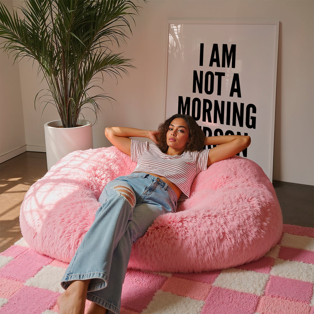 Černobílé dílo typografie I AM NOT A MORNING PERSON