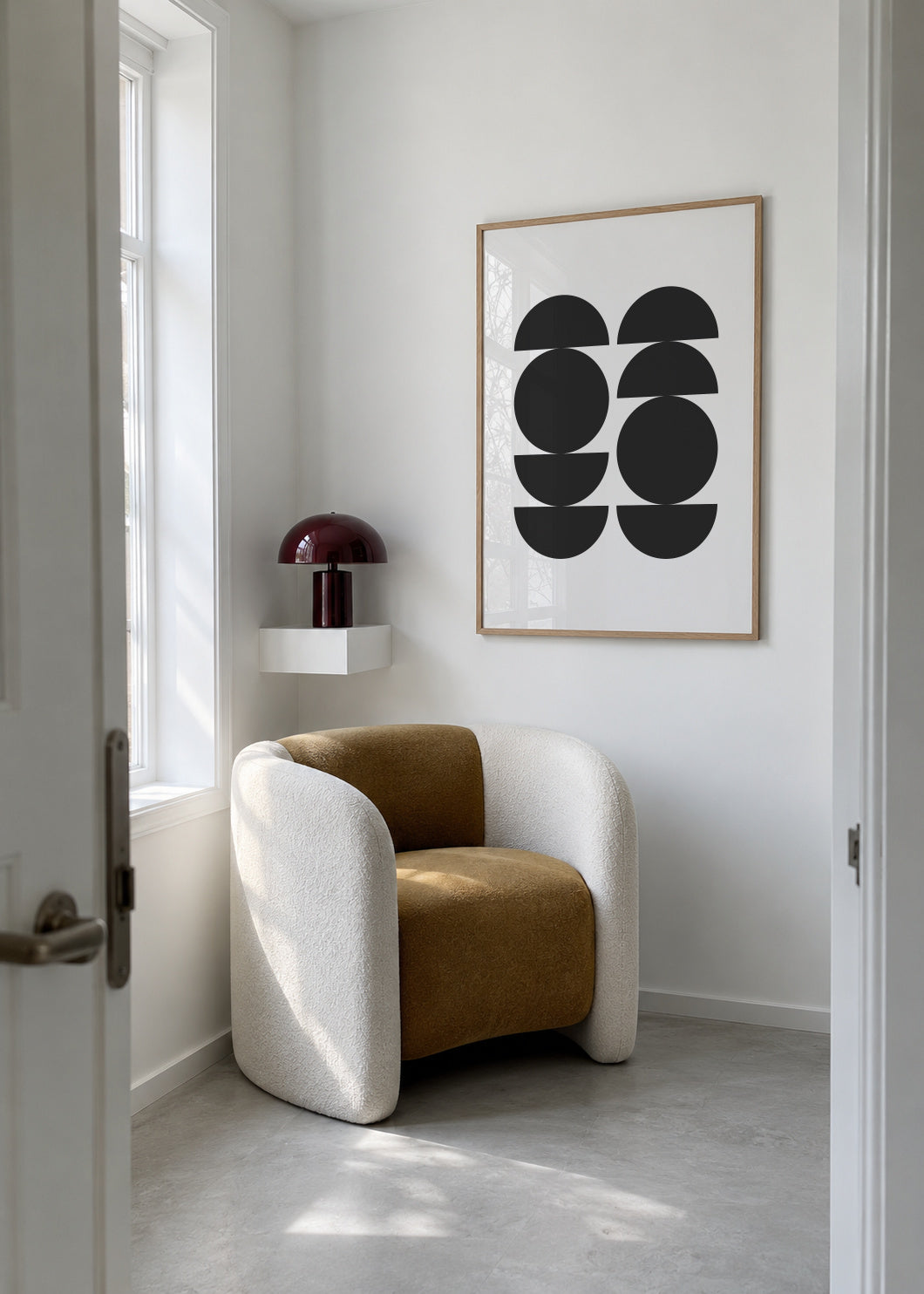 Mid Century Modern - Framed poster in an interior