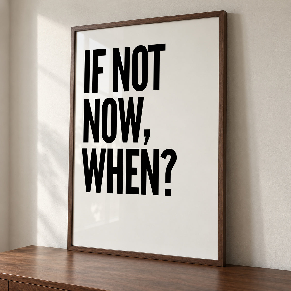 When? - Framed poster detail