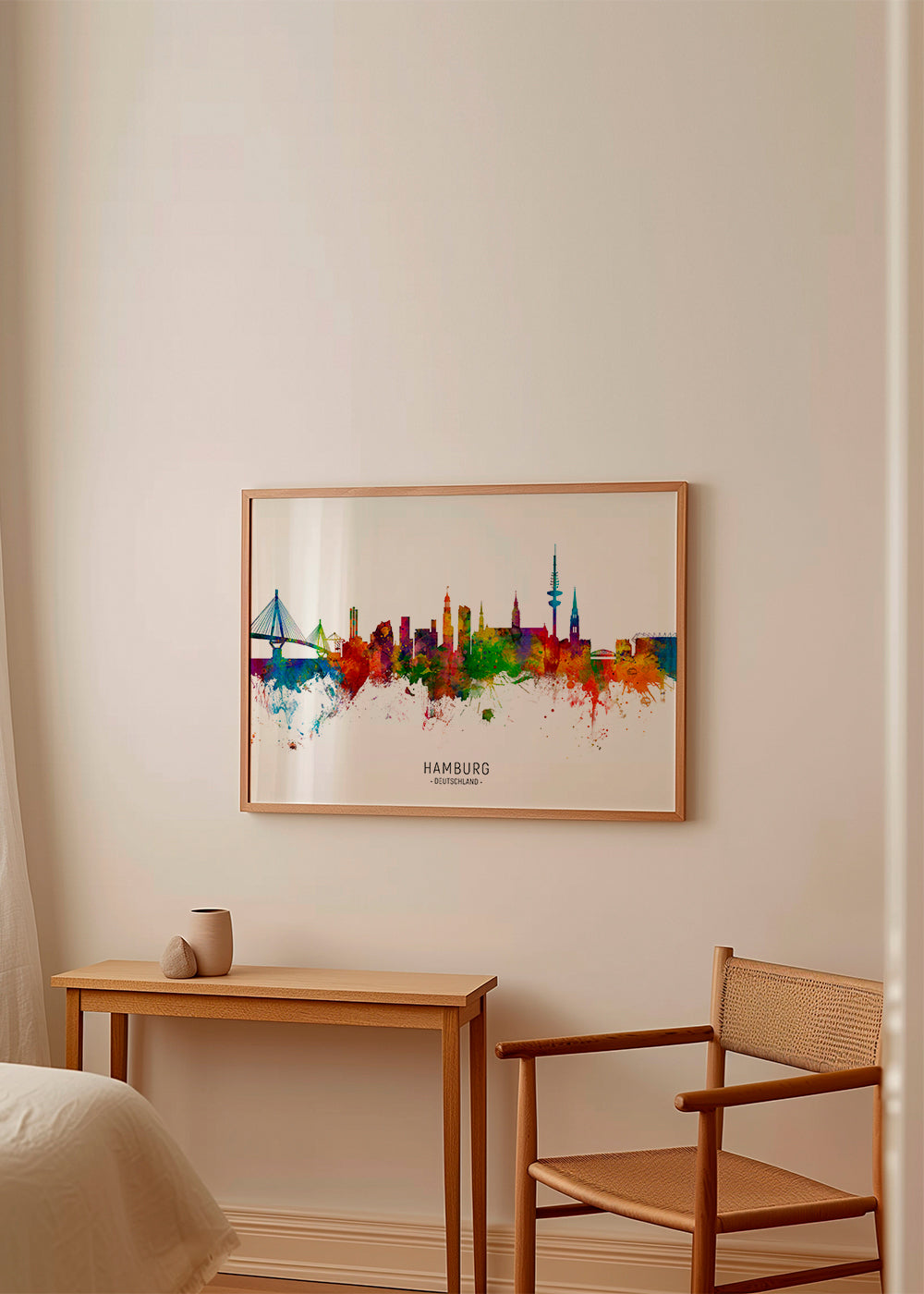 Obraz města Hamburg skyline barevný