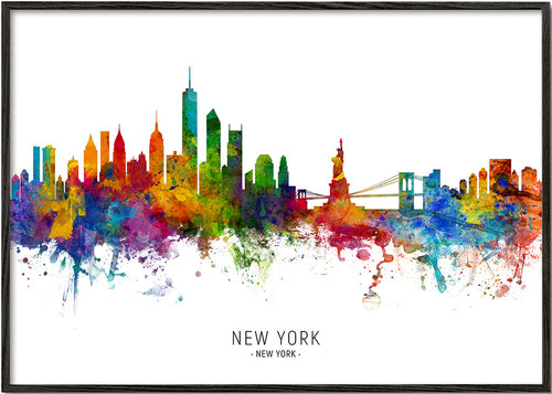 Cestovatelský plakát: New York akvarel
