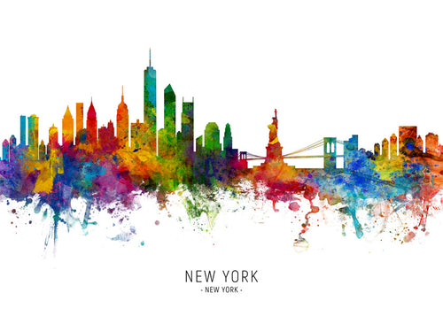 Cestovatelský plakát: New York akvarel