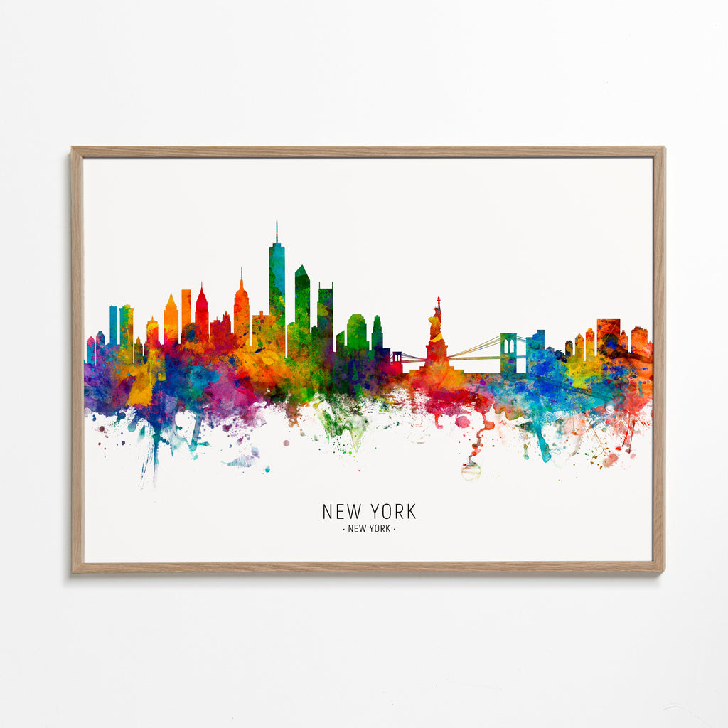 Cestovatelský plakát: New York akvarel