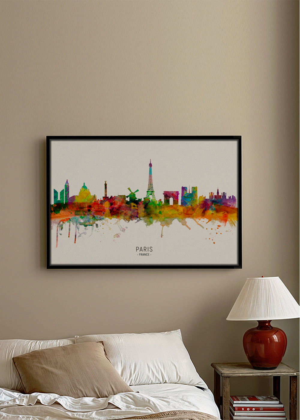 Obraz města: Pařížské panorama v akvarelu