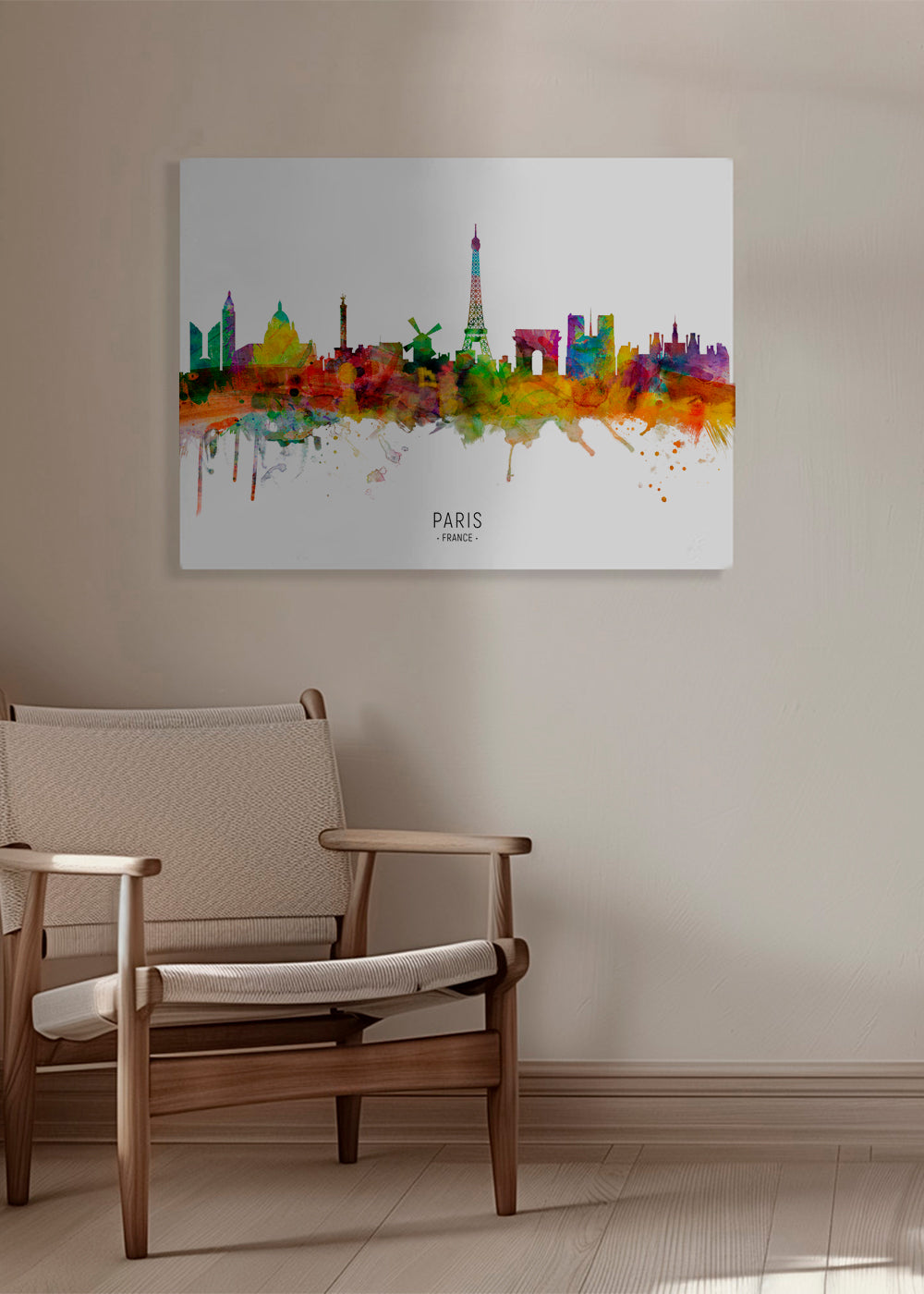 Obraz města: Pařížské panorama v akvarelu