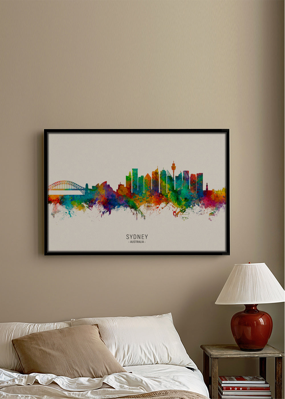 Obraz do kuchyně: Sydney skyline akvarel multicolor