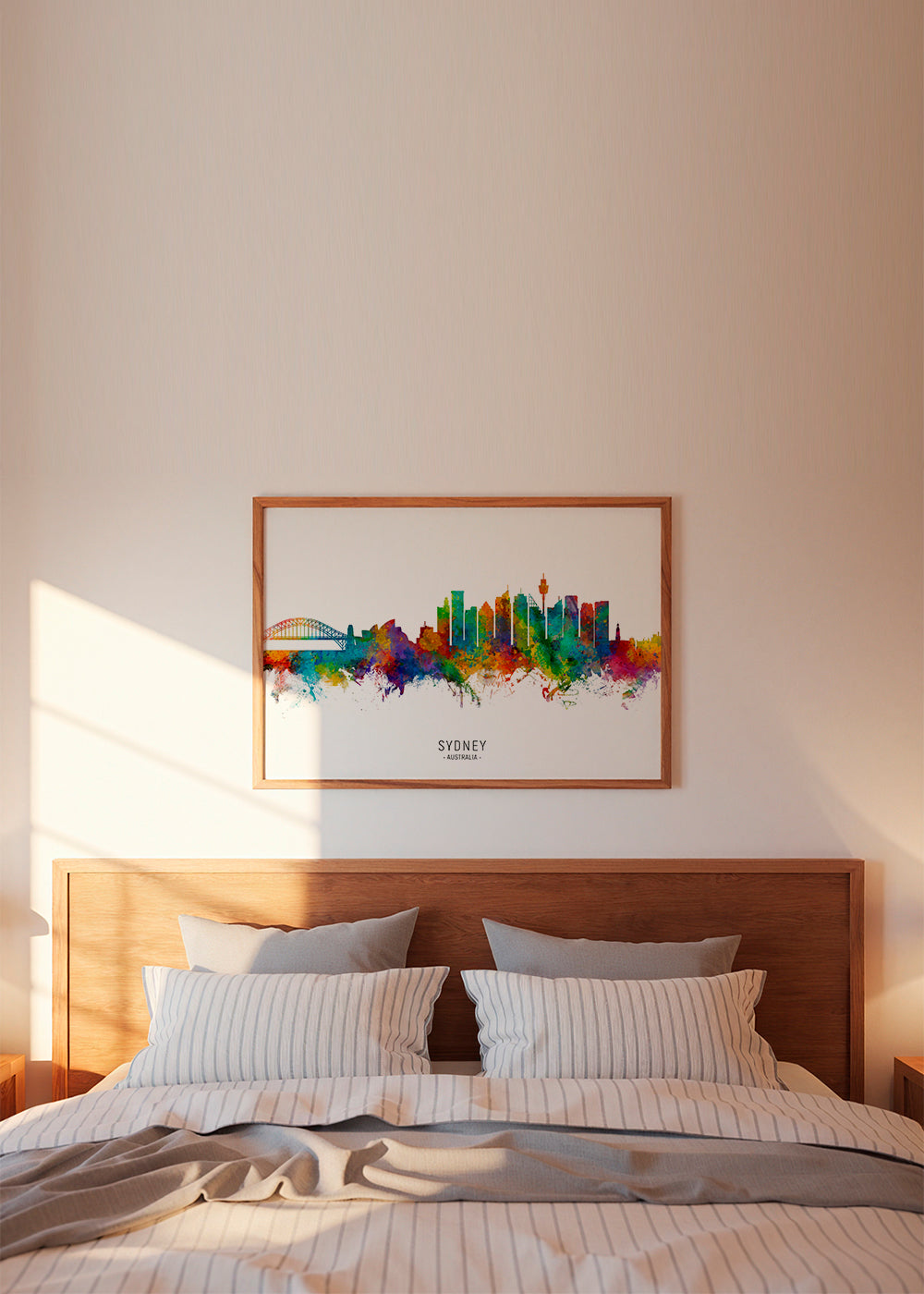 Obraz do kuchyně: Sydney skyline akvarel multicolor