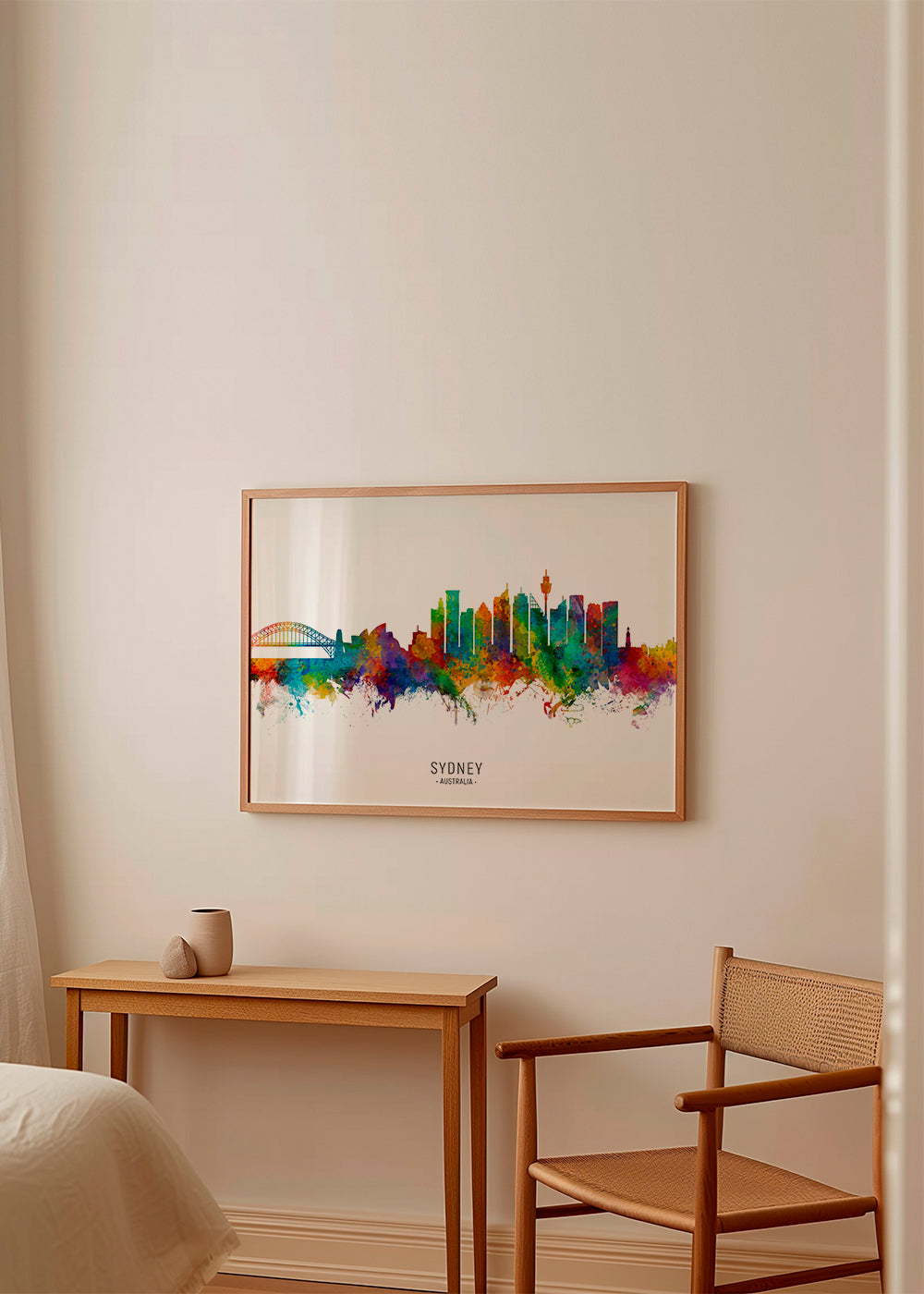 Obraz do kuchyně: Sydney skyline akvarel multicolor