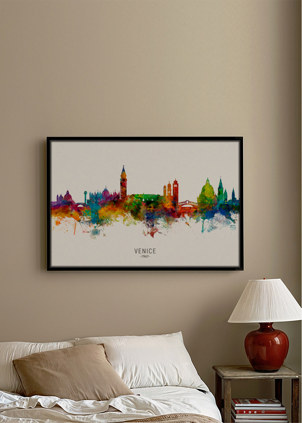 Obraz do kuchyně: Benátky skyline akvarel