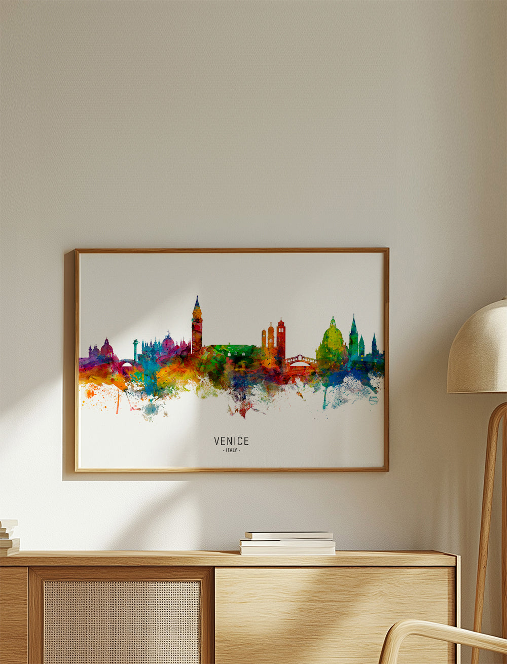 Obraz do kuchyně: Benátky skyline akvarel