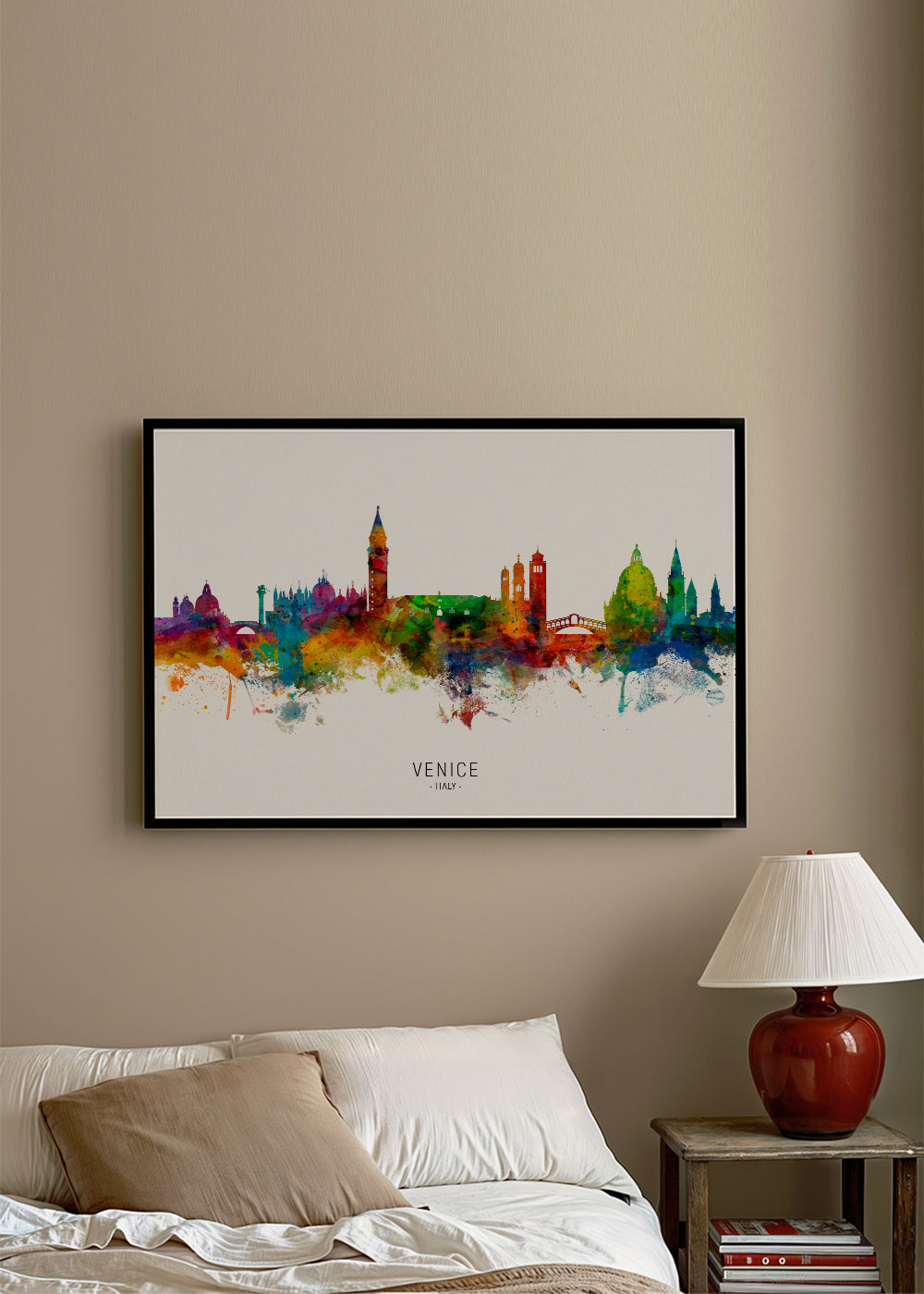 Obraz do kuchyně: Benátky skyline akvarel