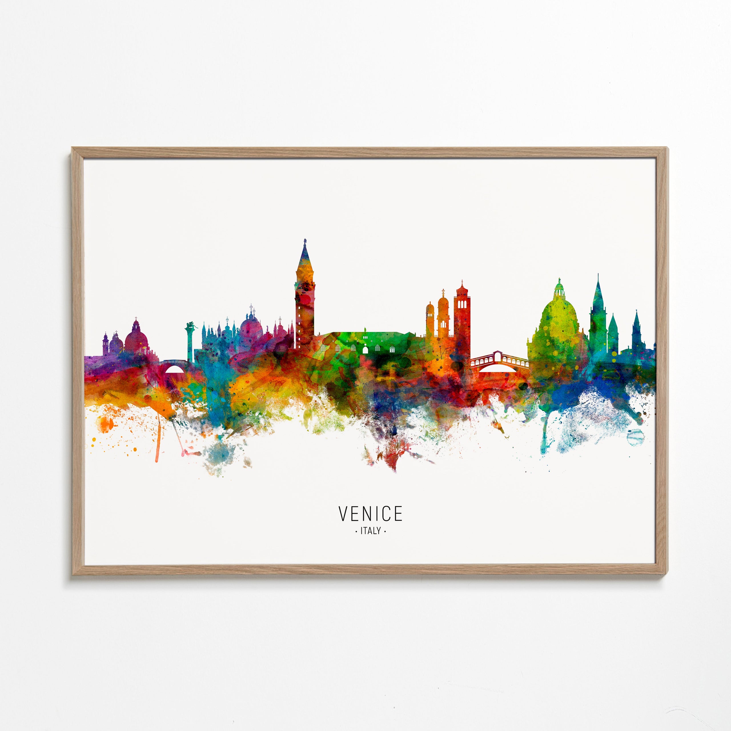 Obraz do kuchyně: Benátky skyline akvarel