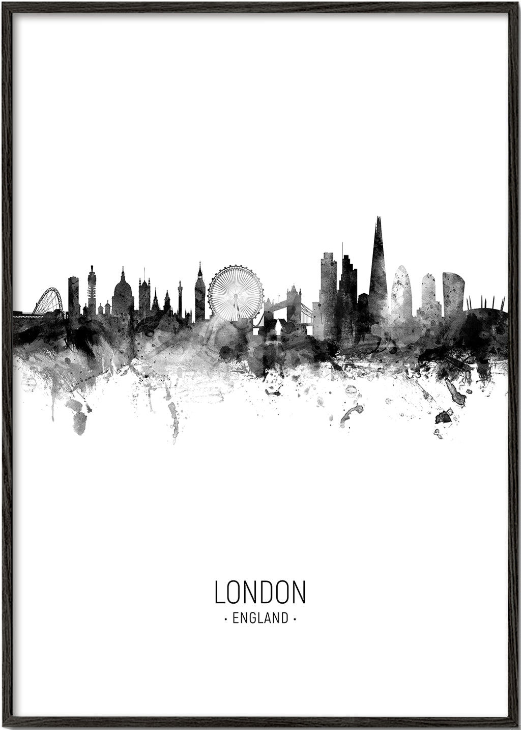 Obraz cestování Londýn skyline v inkoustu
