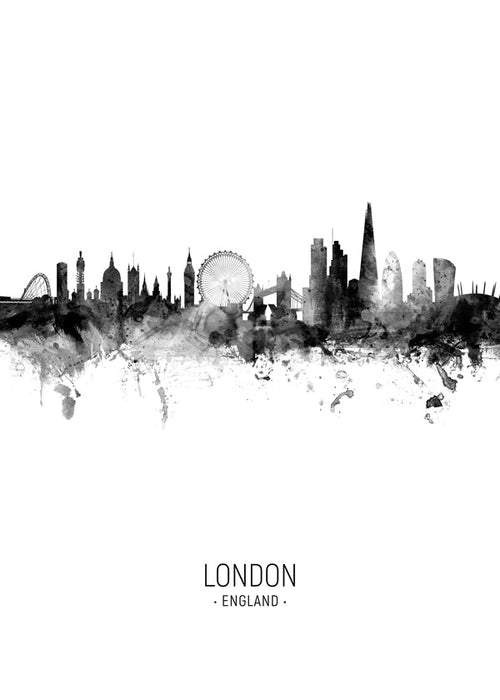 Obraz cestování Londýn skyline v inkoustu