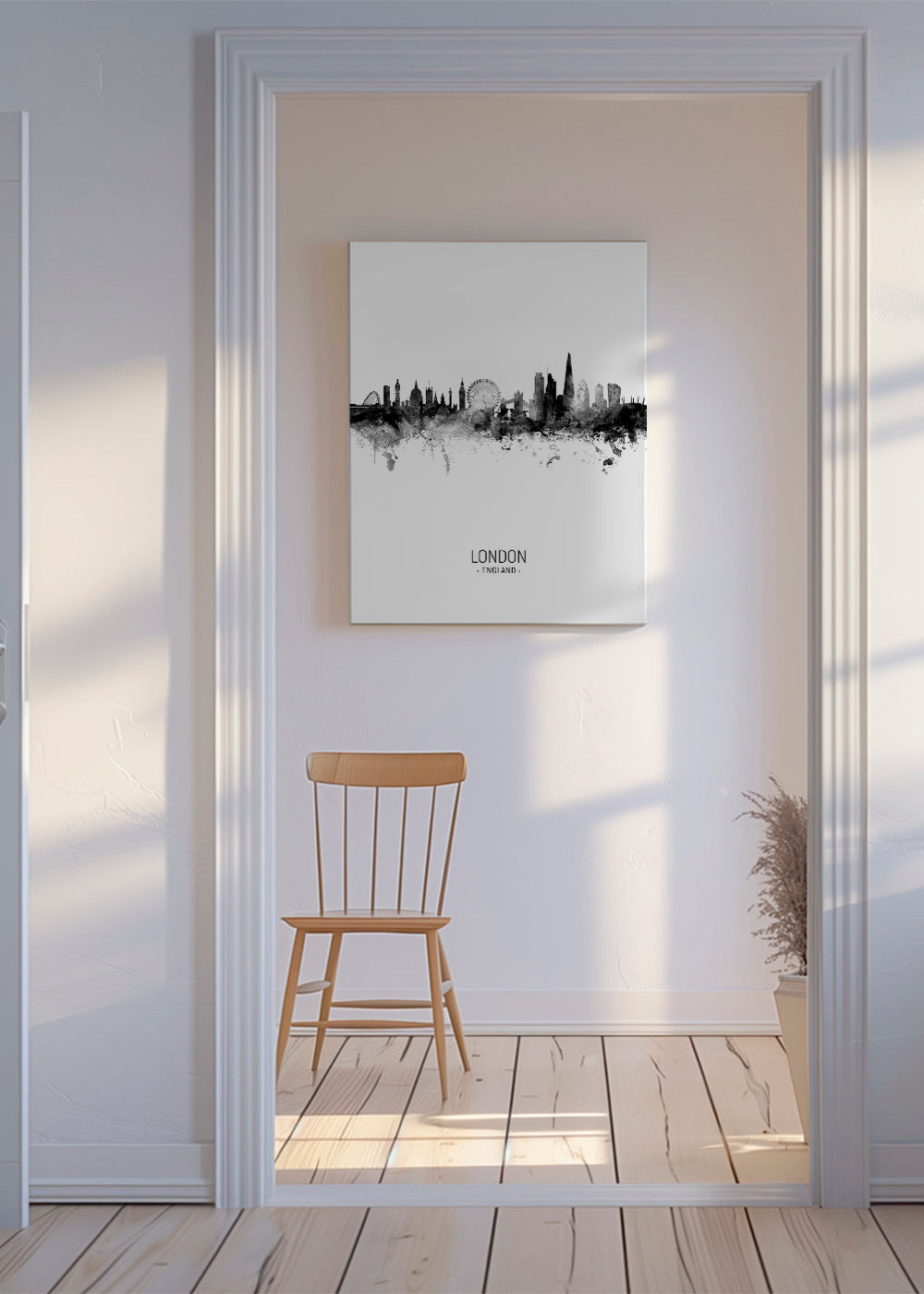 Obraz cestování Londýn skyline v inkoustu