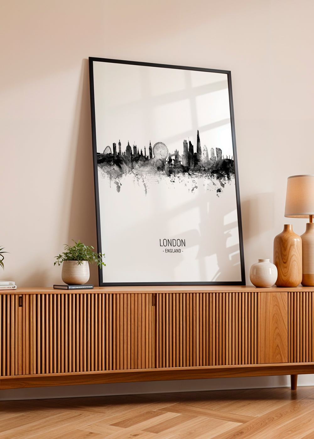Obraz cestování Londýn skyline v inkoustu