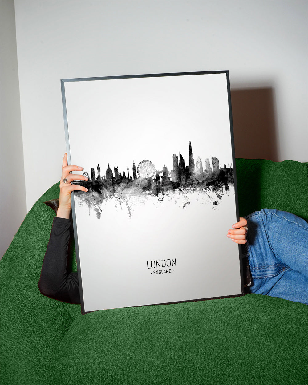 Obraz cestování Londýn skyline v inkoustu