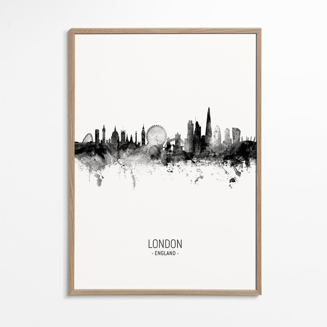 Obraz cestování Londýn skyline v inkoustu