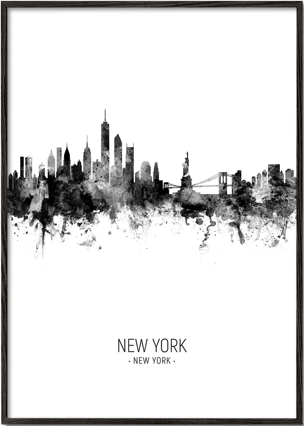 Obraz do kuchyně: New York skyline v inkoustu