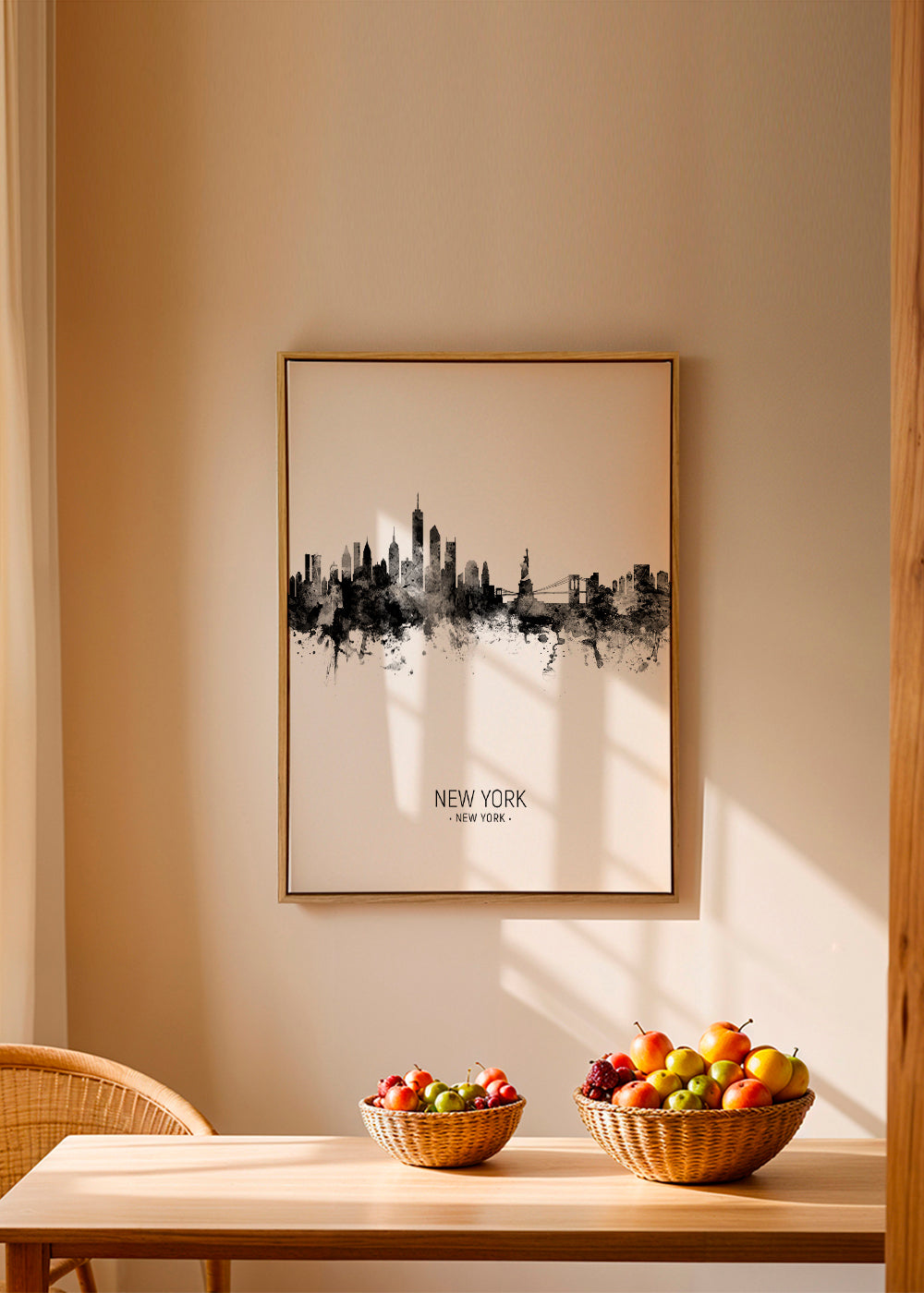 Obraz do kuchyně: New York skyline v inkoustu