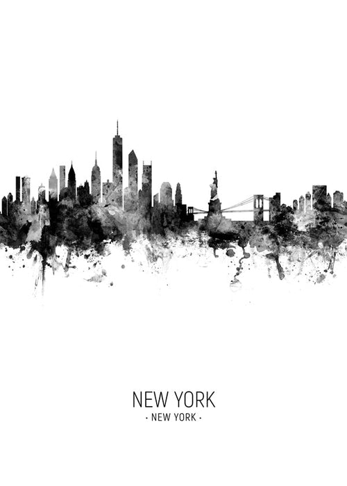 Obraz do kuchyně: New York skyline v inkoustu