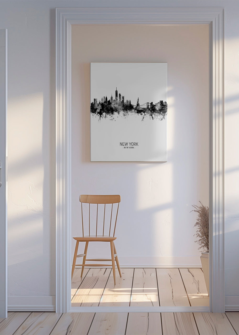 Obraz do kuchyně: New York skyline v inkoustu