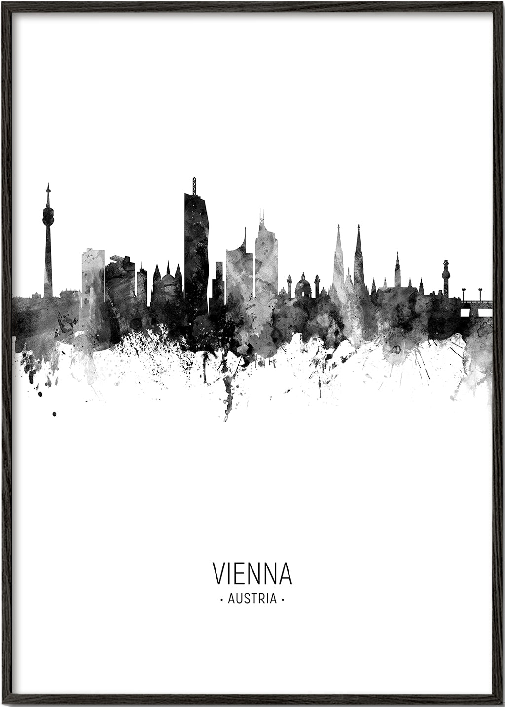 Obraz do města: Vídeňské panorama v inkoustu