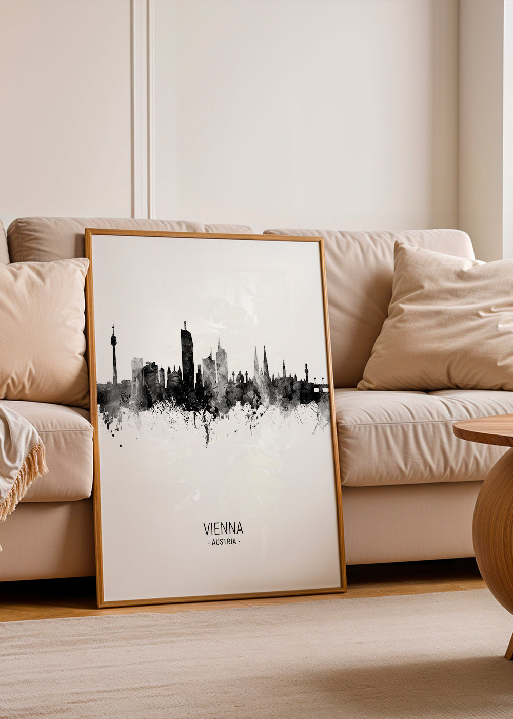 Obraz do města: Vídeňské panorama v inkoustu