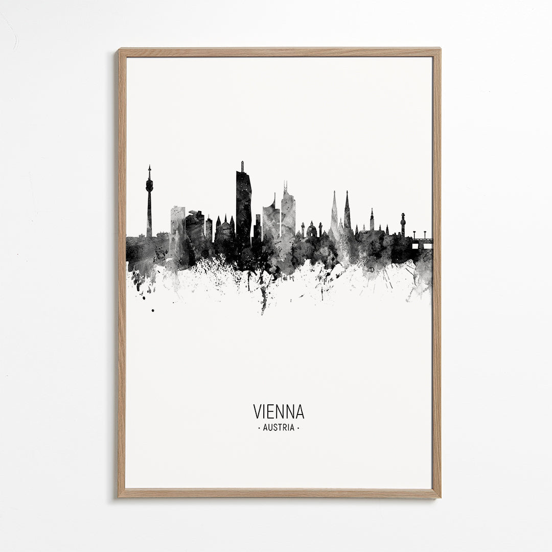 Obraz do města: Vídeňské panorama v inkoustu