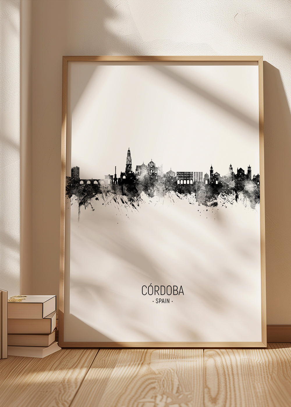 Cuadro de ciudades Córdoba panorama v inkoustu
