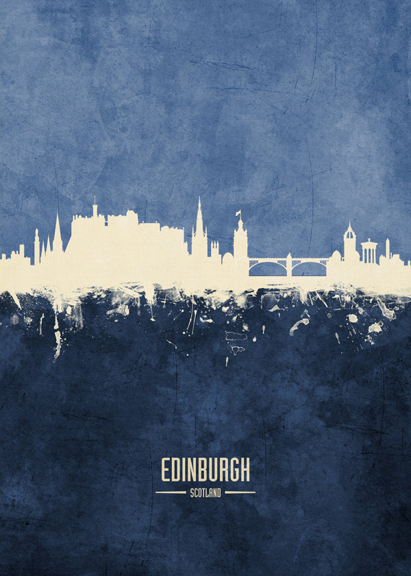 Obraz do kuchyně: Panorama Edinburgh v modrém