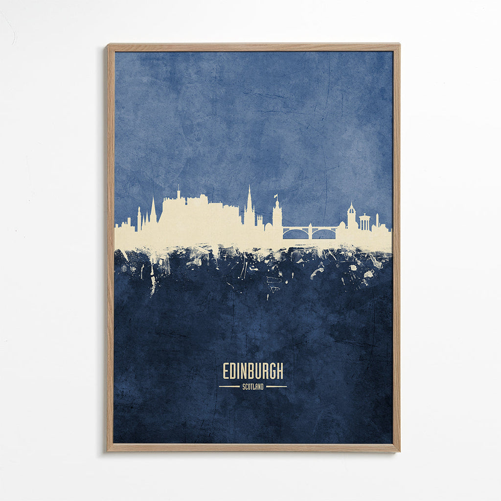 Obraz do kuchyně: Panorama Edinburgh v modrém