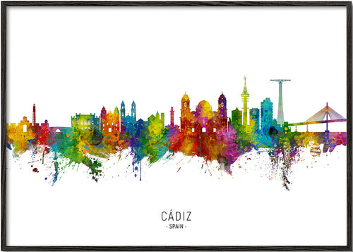 Obraz do města Cádiz barevná skyline