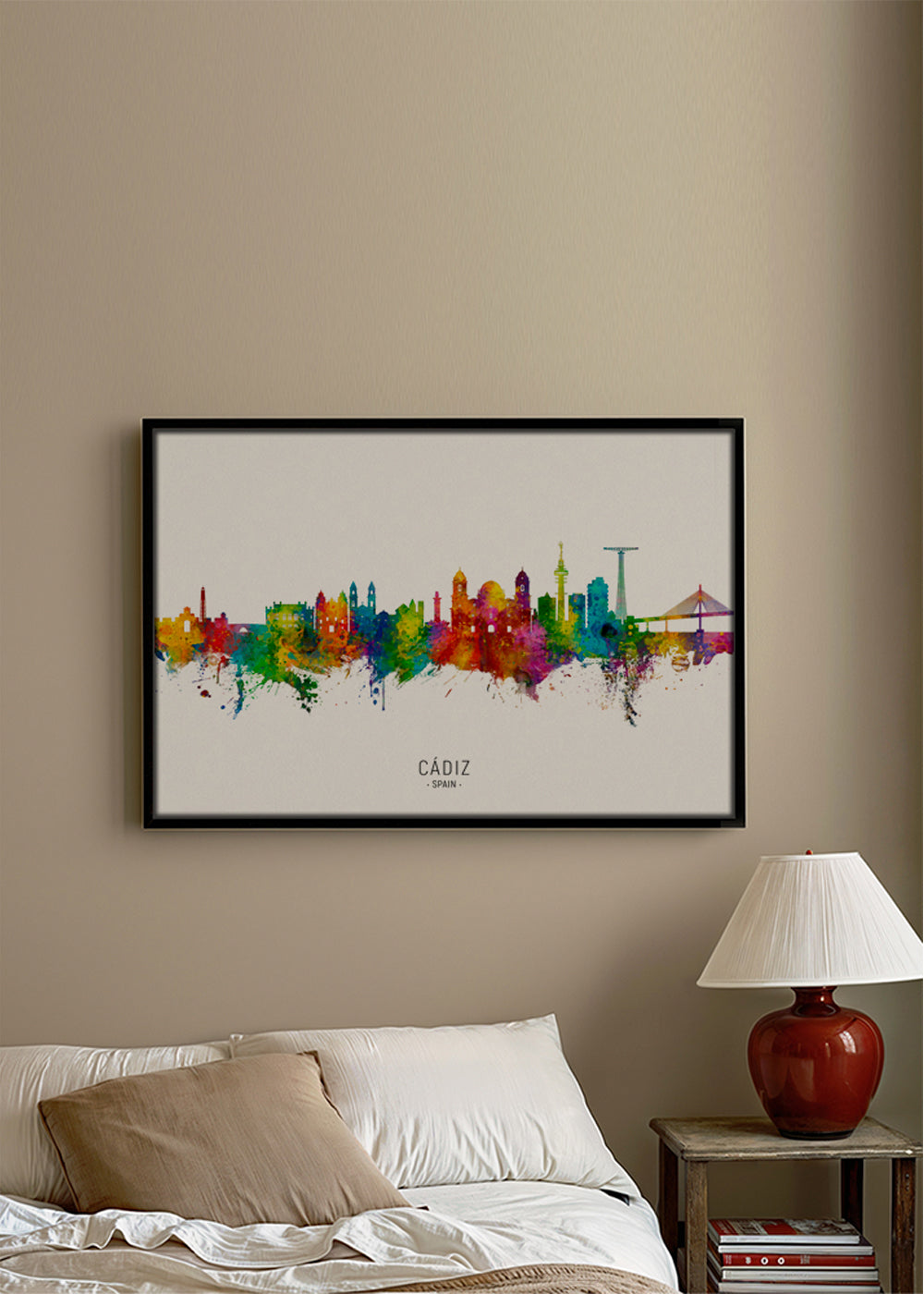 Obraz do města Cádiz barevná skyline