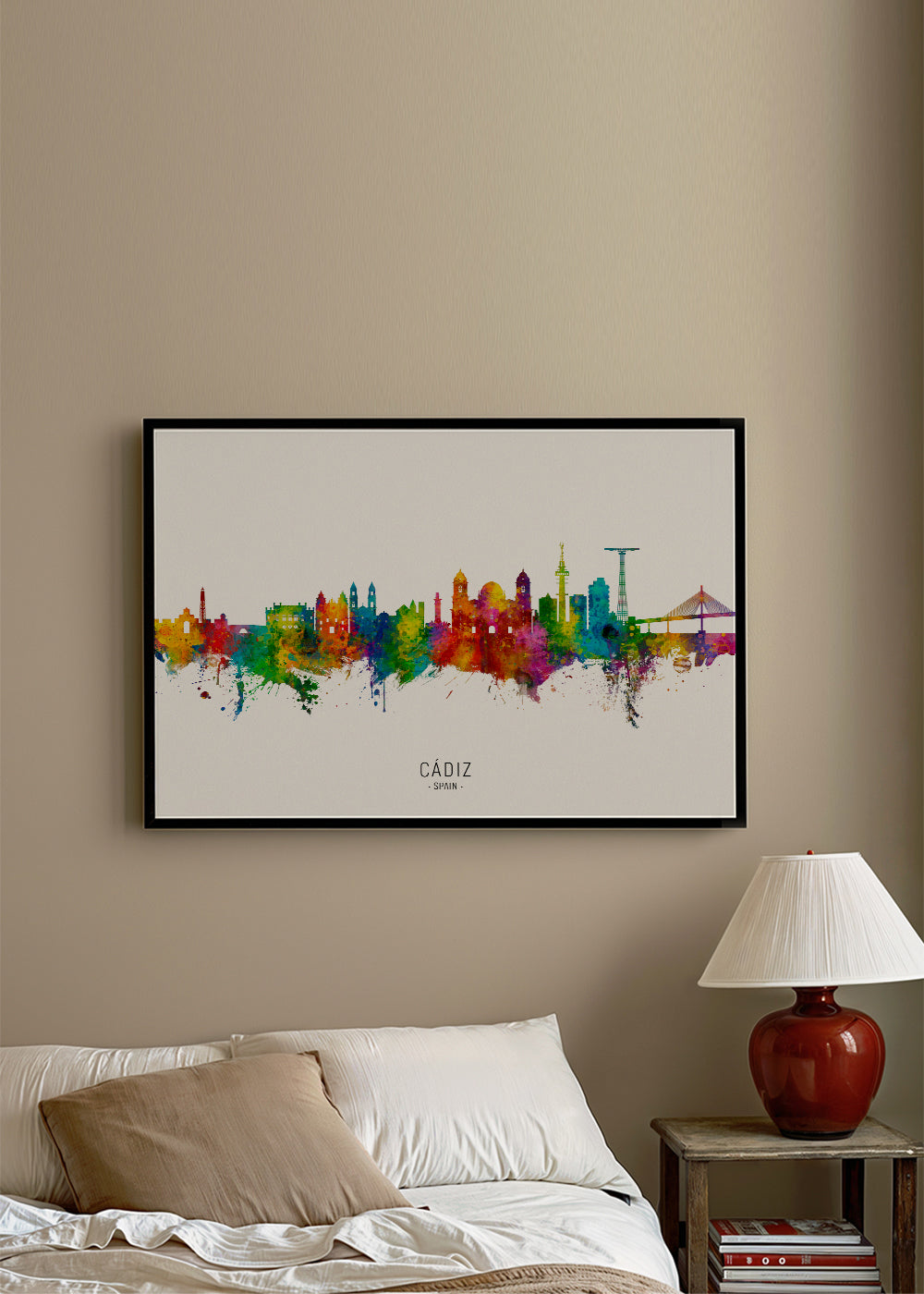 Obraz do města Cádiz barevná skyline