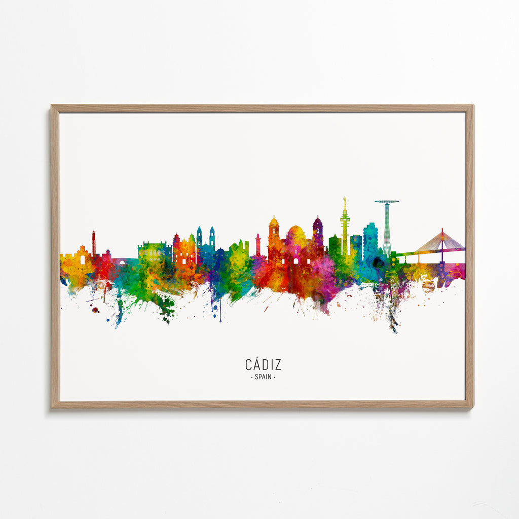 Obraz do města Cádiz barevná skyline